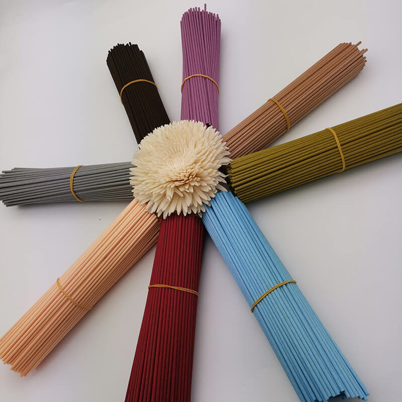 Palillos de fibra de difusor de recambio de perfume con varios colores