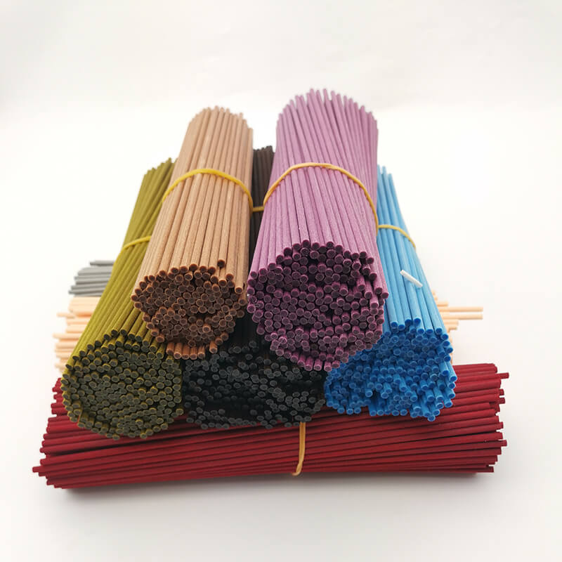 Palillos de fibra de difusor de recambio de perfume con varios colores