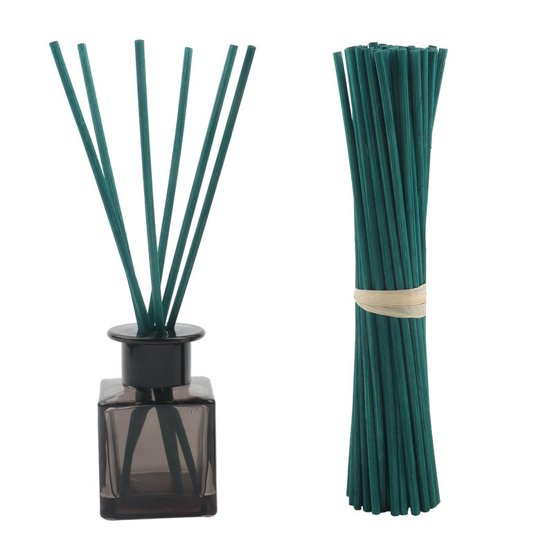 Indonesia Car Home Fragancia Perfume Absorber Wood Aroma Logo Difusor Stock 50cm Nature Green Color Reed Rattan Stick