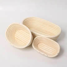 Certificado FSC Indonesia Rattan Natural Reed Leves Baneta de pan Canasta de almacenamiento