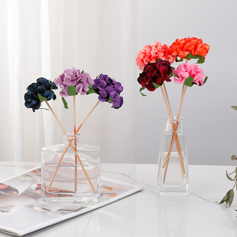 Flores de papel con fragancia colorida, flores absorbentes de aromas artificiales hechas a mano, accesorios de adorno difusor de caña, tallos de flores de papel difusor