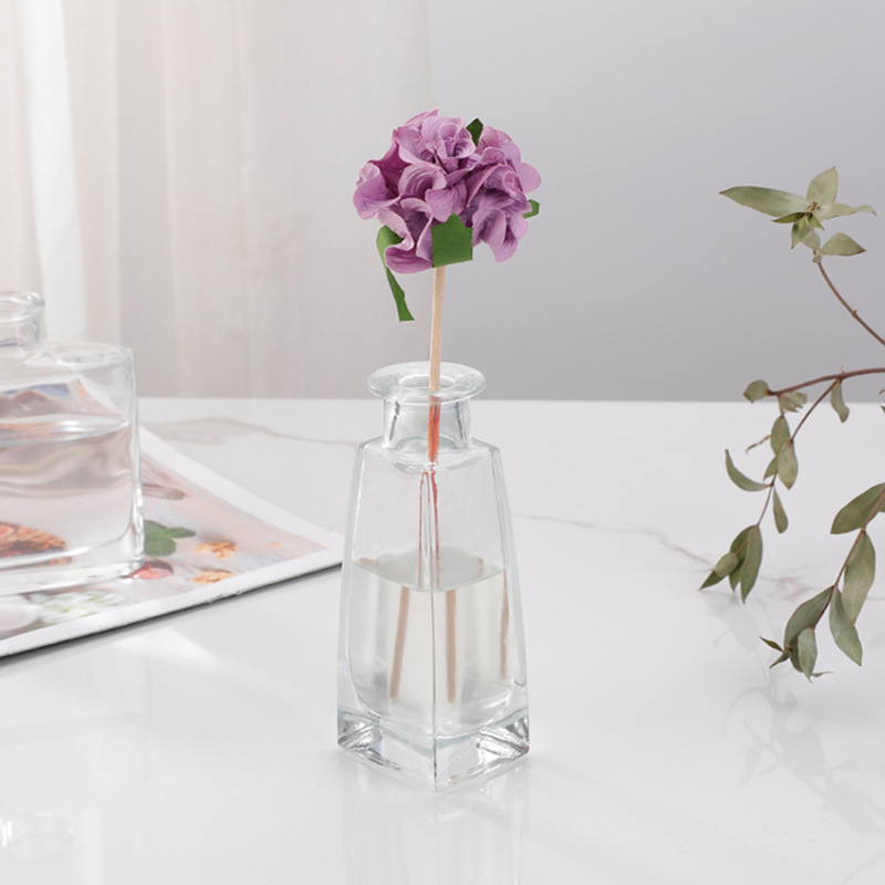 Flores de papel con fragancia colorida, flores absorbentes de aromas artificiales hechas a mano, accesorios de adorno difusor de caña, tallos de flores de papel difusor